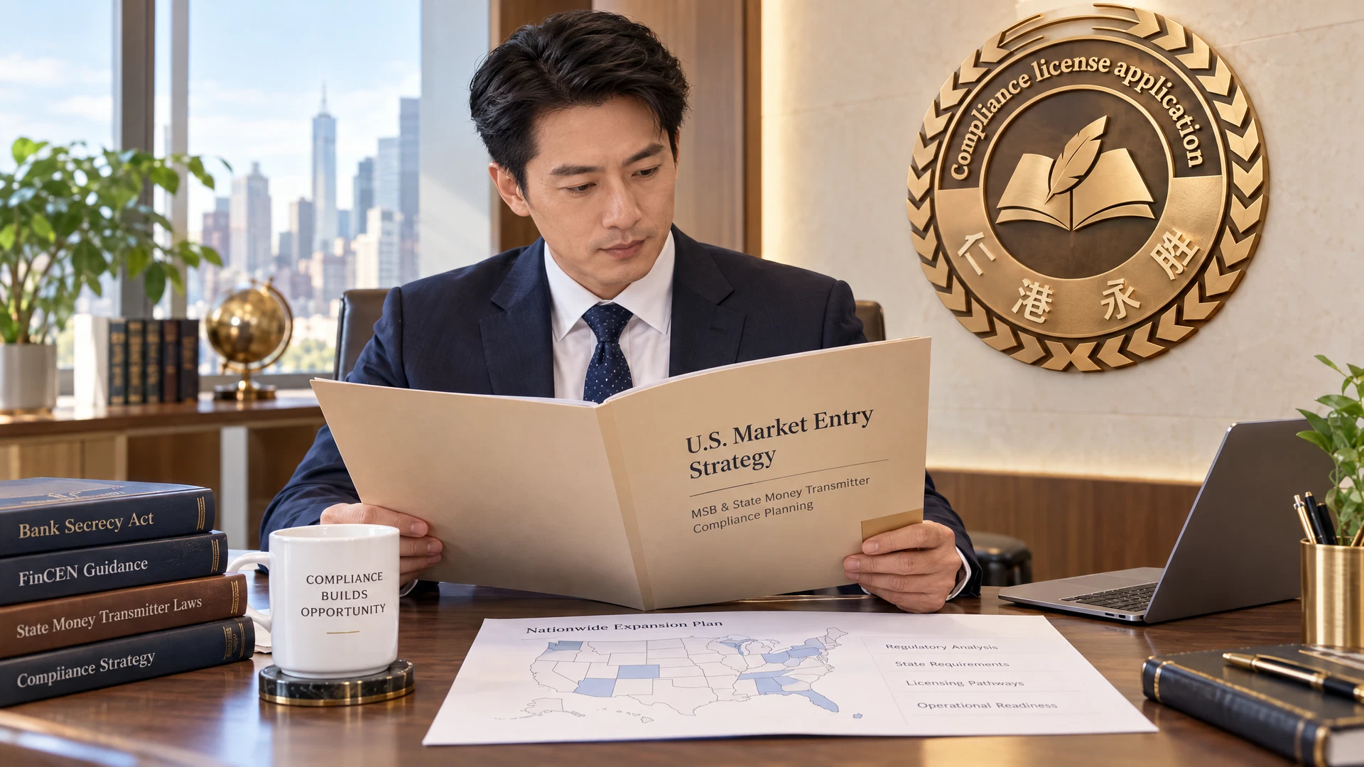 美国FinCEN MSB及州级MTL客户指南品牌场景示意